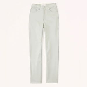 NWOT Abercrombie & Fitch Vegan Leather 90s Straight Pant‎